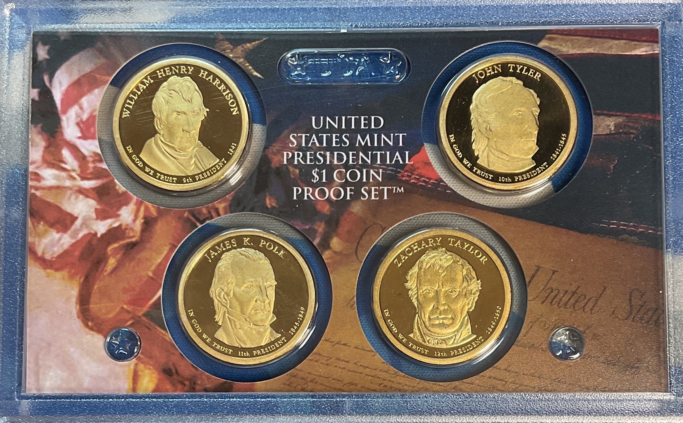 2009 U.S. Mint President $1 Coin Proof Set, in Original Government Packaging.