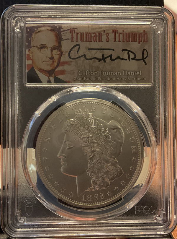 .999 silver, 1 Troy Ounce, 2023 Fiji Privy Morgan Ag, PCGS MS-70, Store #SR050