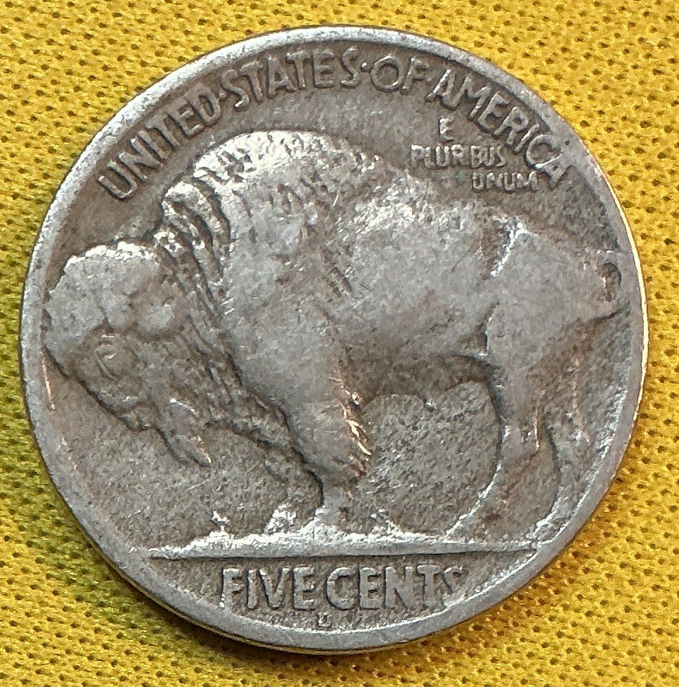 1917-D Buffalo Nickel, Fine Circulated Coin, Store #NL985