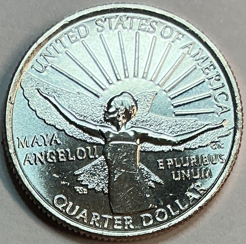 2022-D Maya Angelou, Washington Quarter, American Women Collection 2022-2025