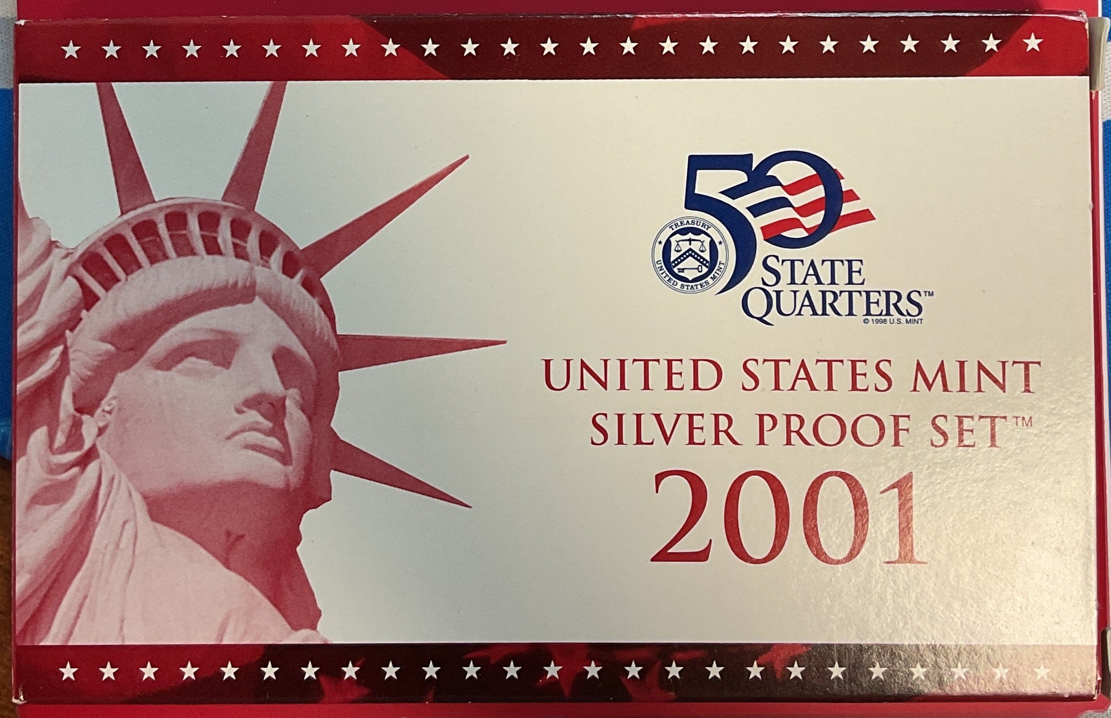 2001 United States Mint Silver Proof Set w/C.O.A.