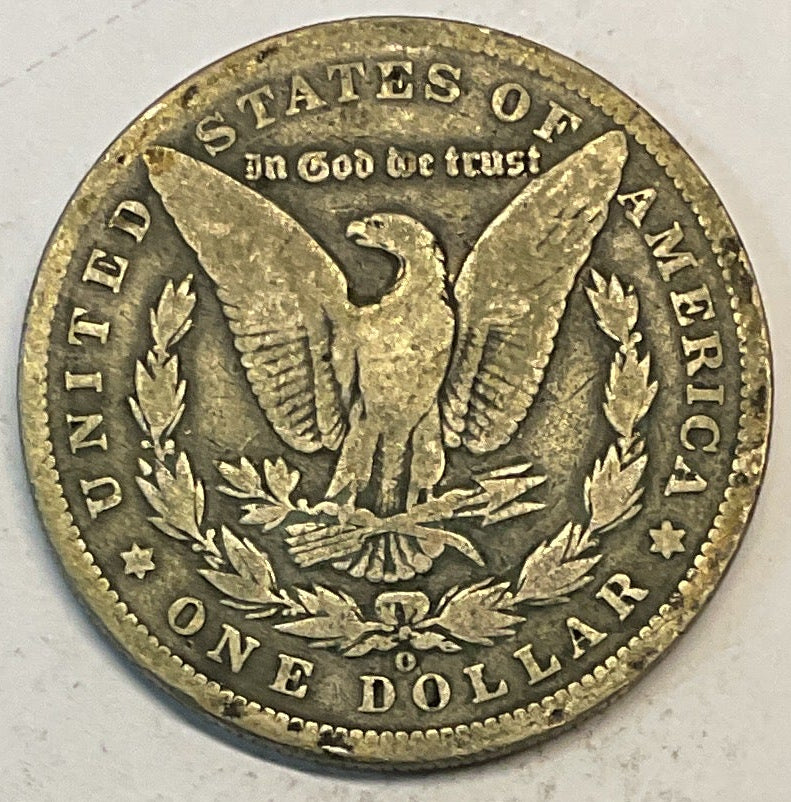 1886-O Morgan Silver Dollar, Very Good, Circulated Coin, Store #DR0893
