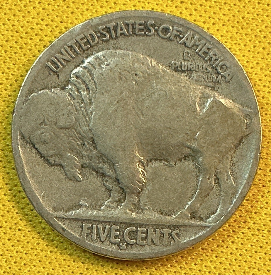 1914-S Buffalo Nickel, Very Good Circulated Coin, Store #NL957