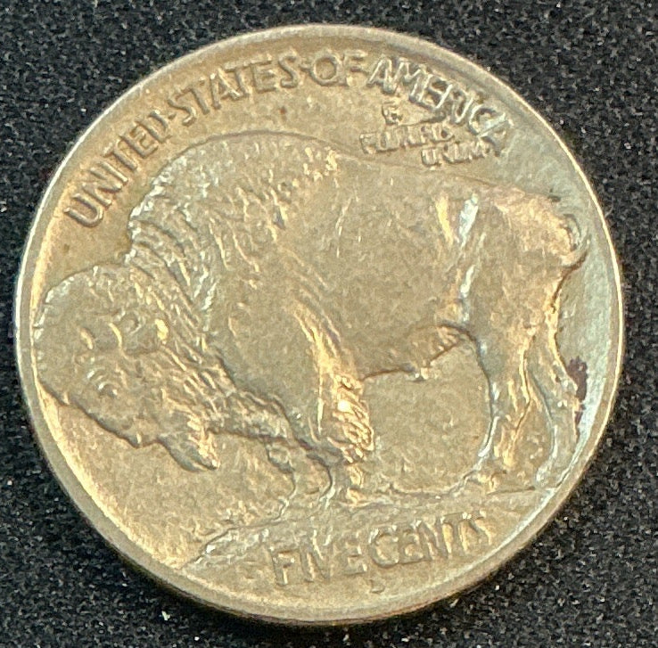 1913-D Buffalo Nickel, Type 1, Extra Fine+ Circulated Coin, Store #NL932