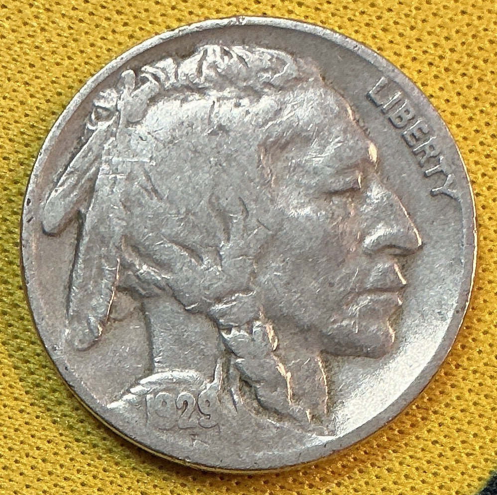 1929-S Buffalo Nickel, Very Good Circulated Coin, Store #NL1082