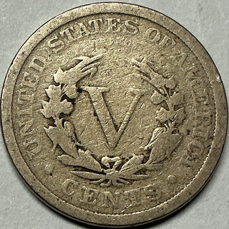 1896 Liberty Nickel, Good+ Circulated Coin, Store #NL1385