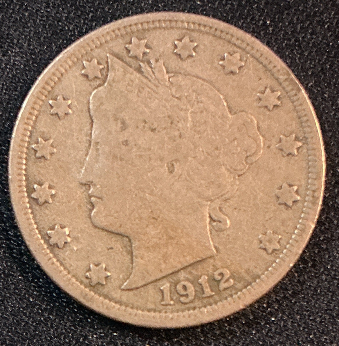 1912 Liberty Nickel, Fine Circulated Coin, Store #NL918