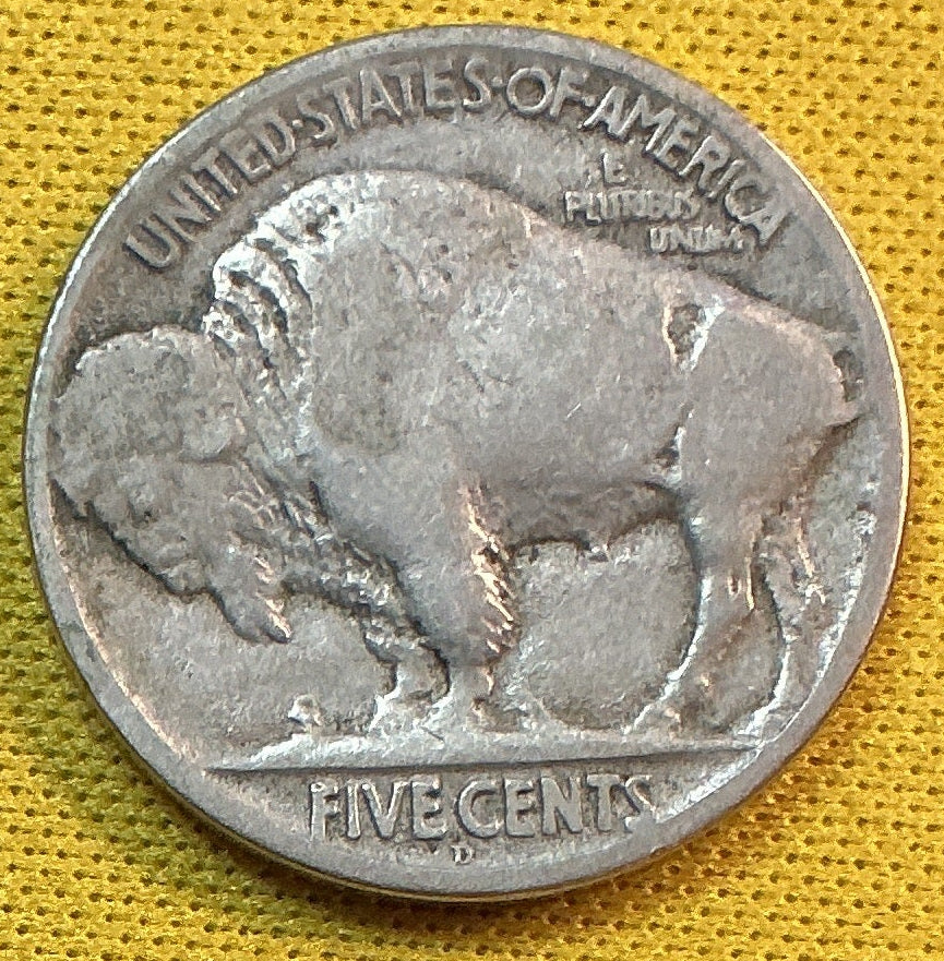 1917-D Buffalo Nickel, Very Good Circulated Coin, Store #NL980