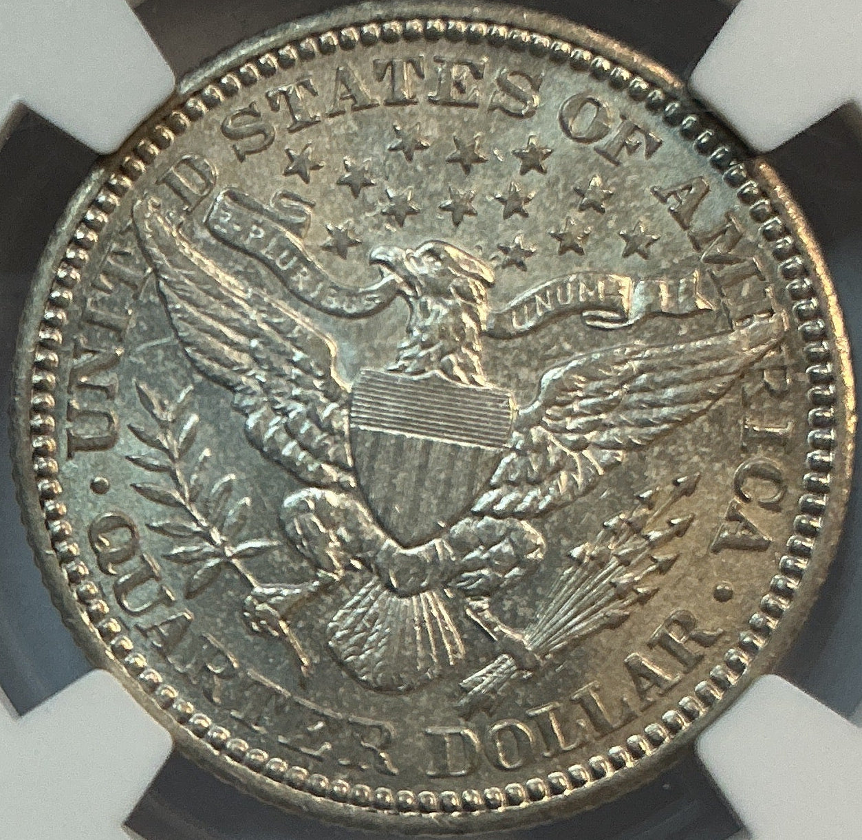 1904 Barber Quarter, NGC AU 55, Store #QR1647