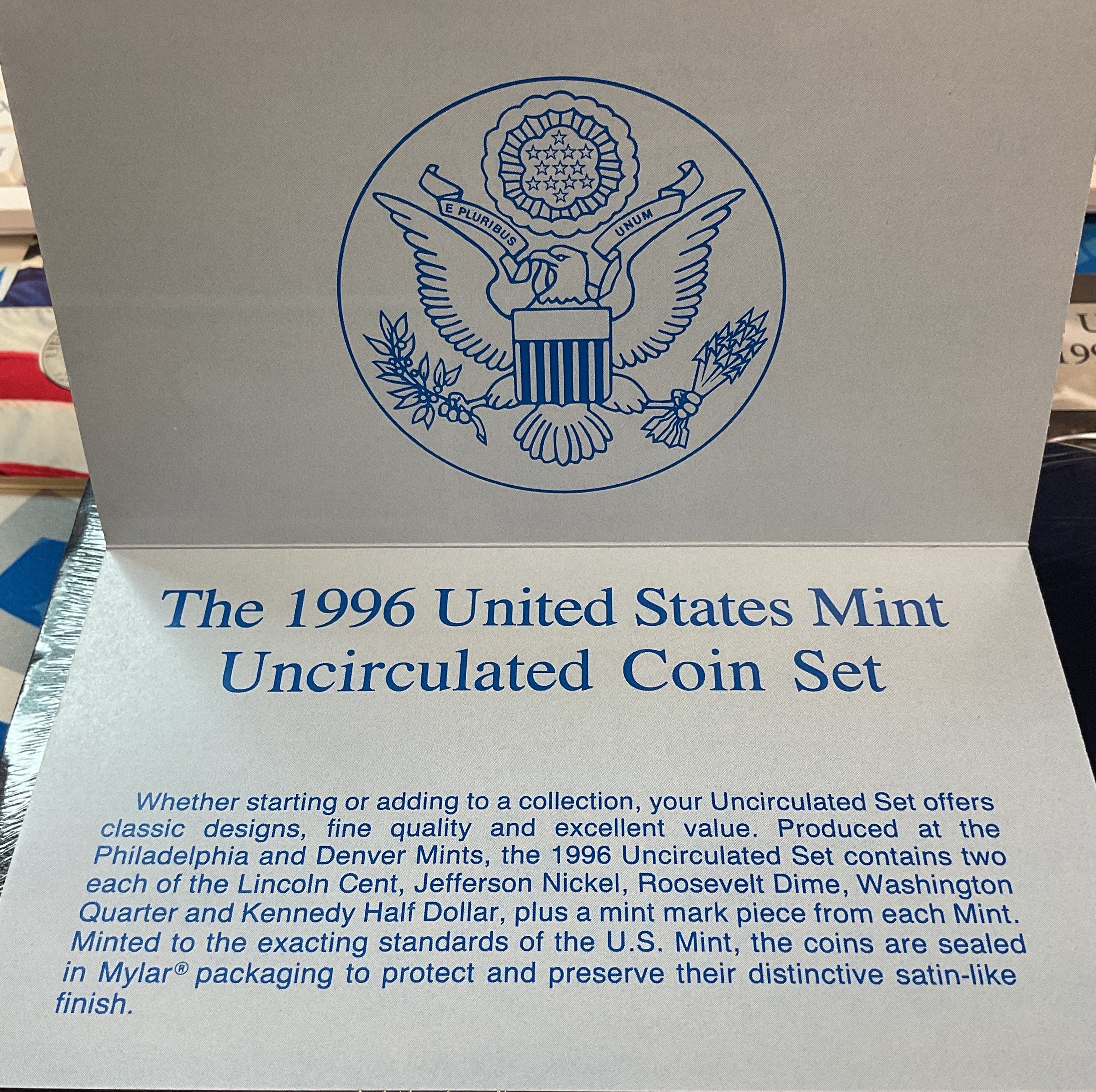 1996 United States Uncirculated 12-Coin Mint Set