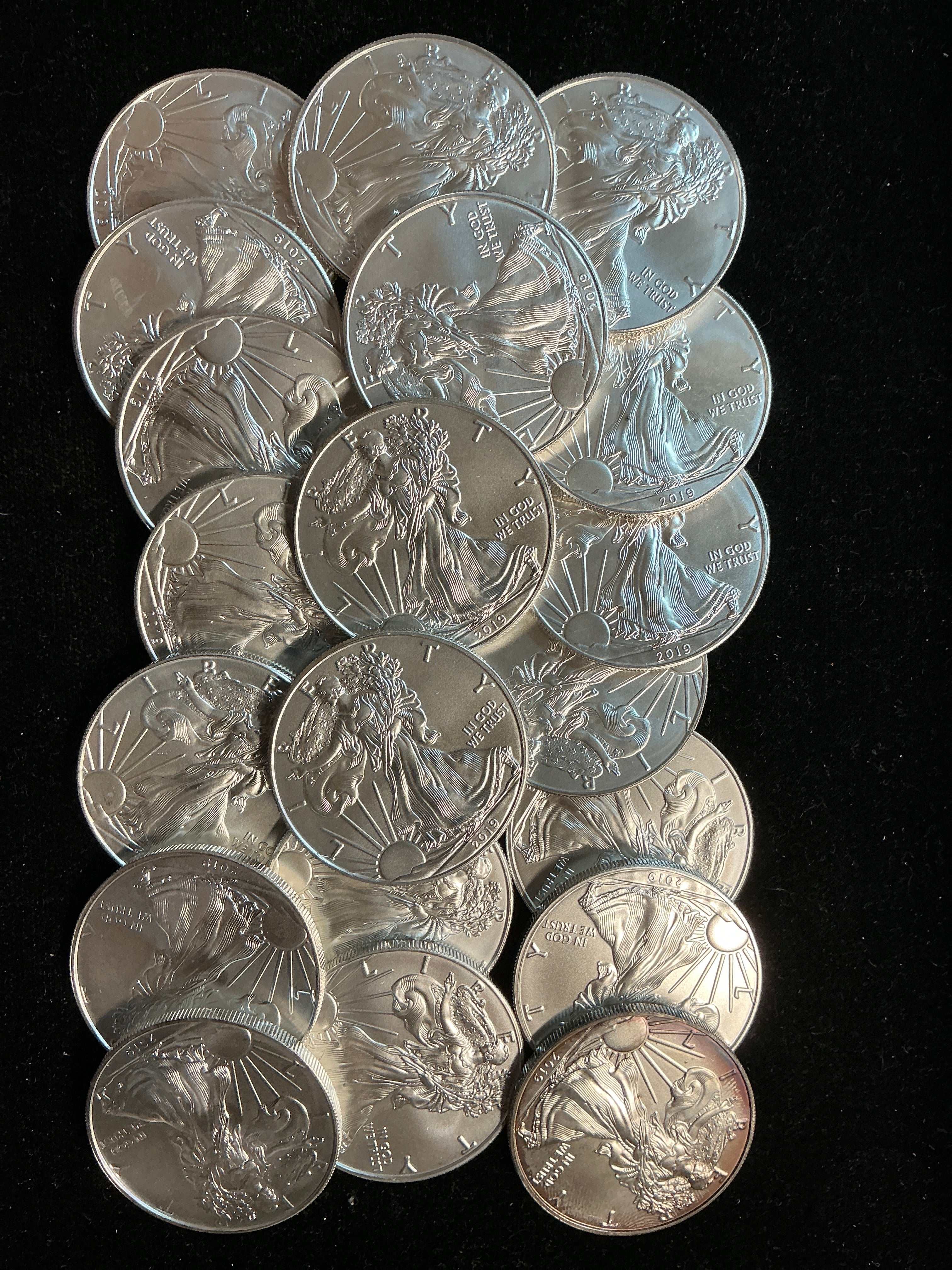 2019 American Silver Eagle Rolls. Store #SR005