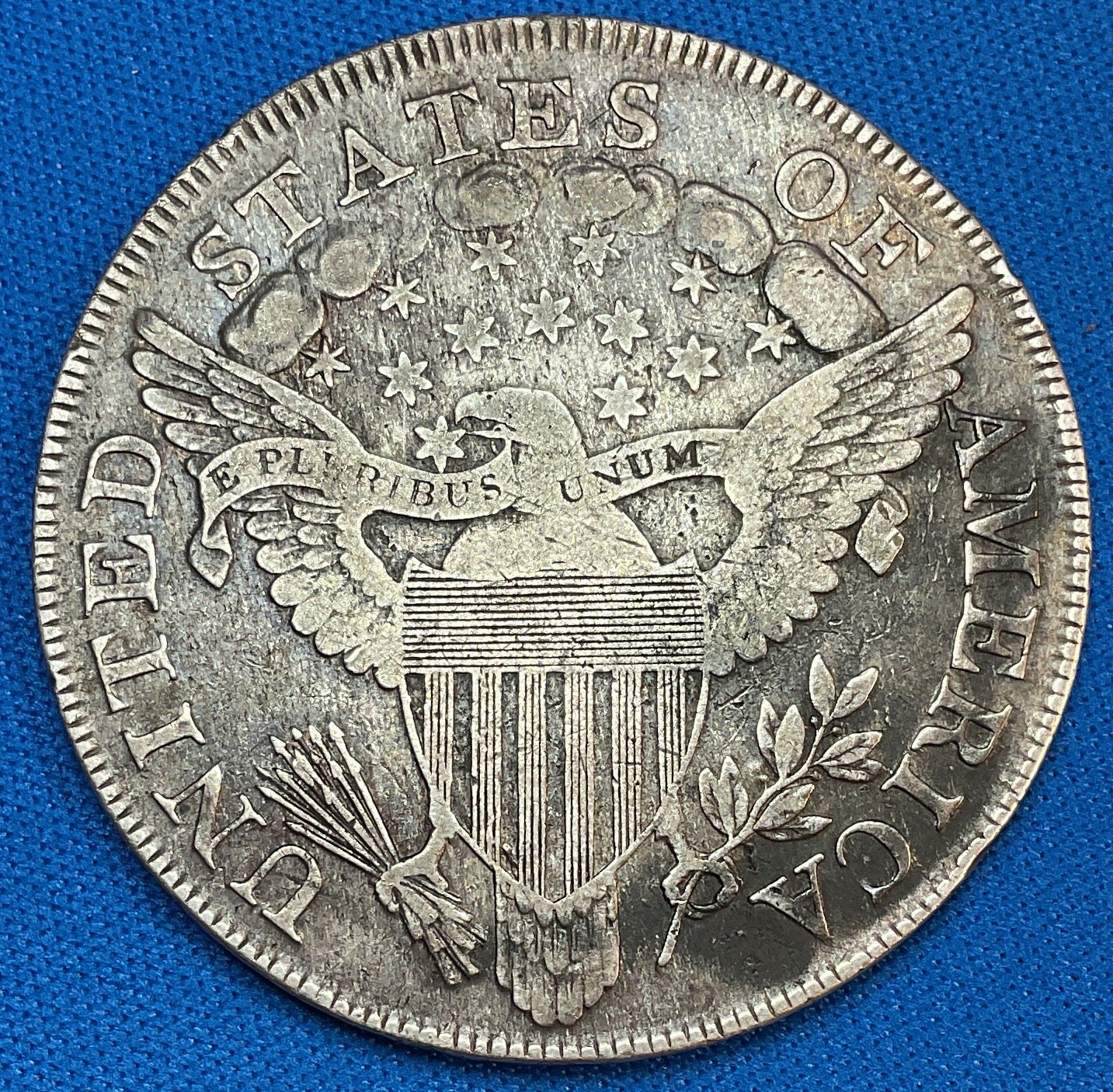 1799 Draped Bust Dollar, Heraldic Eagle, Very Fine Circulated Coin, Store #DR0678