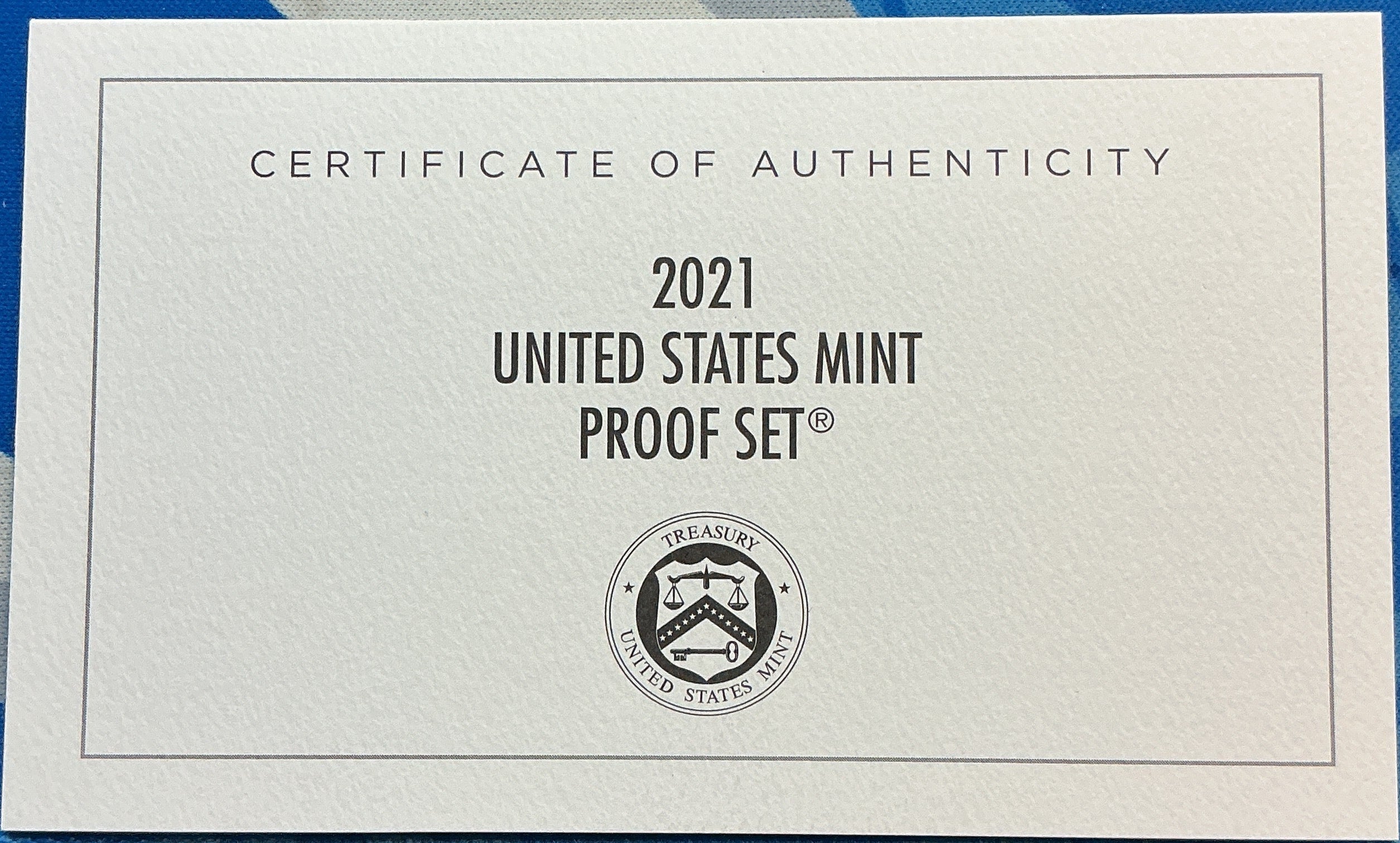 2021 United States Mint Proof Set w/C.O.A.