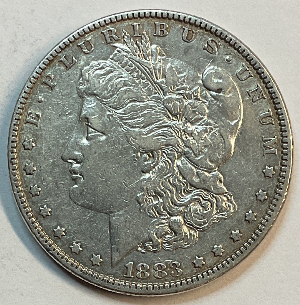 1883 Morgan Dollar, Extra Fine Circulated Coin, Store #DR0863