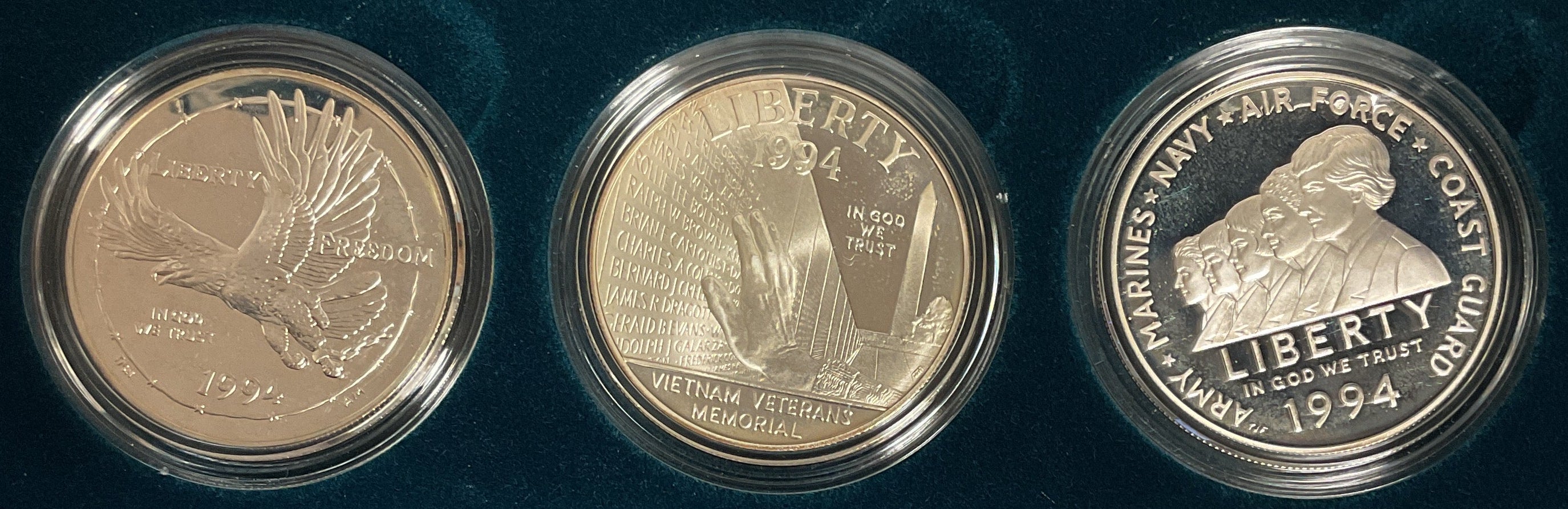 1994 U.S. Veterans Commemorative Silver Dollars, Store GMC027
