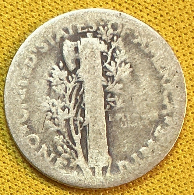1920 Mercury Dime, About Good Circulated Coin, Store #DE0516