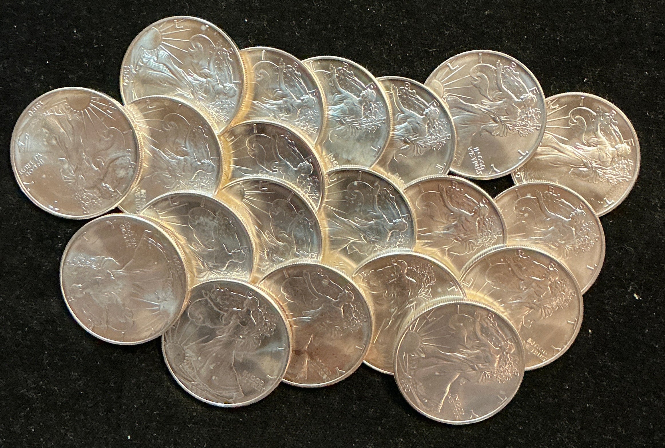 1990 American Silver Eagle Rolls. Store #SR007