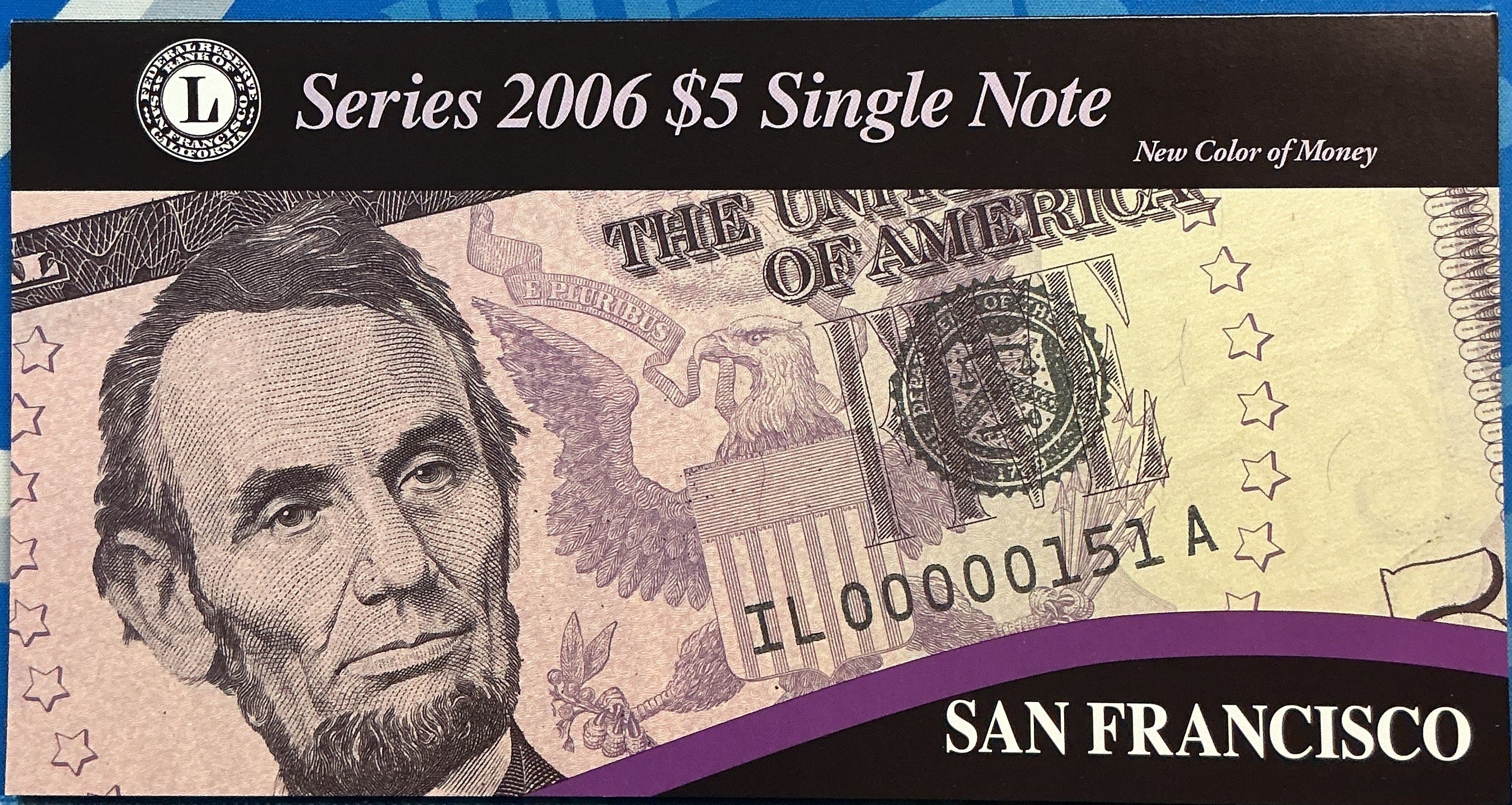 2006 Series $5 Single Notes,12 ea, F.R.N, 'LOW SERIAL NUMBERS', Store #FRN001
