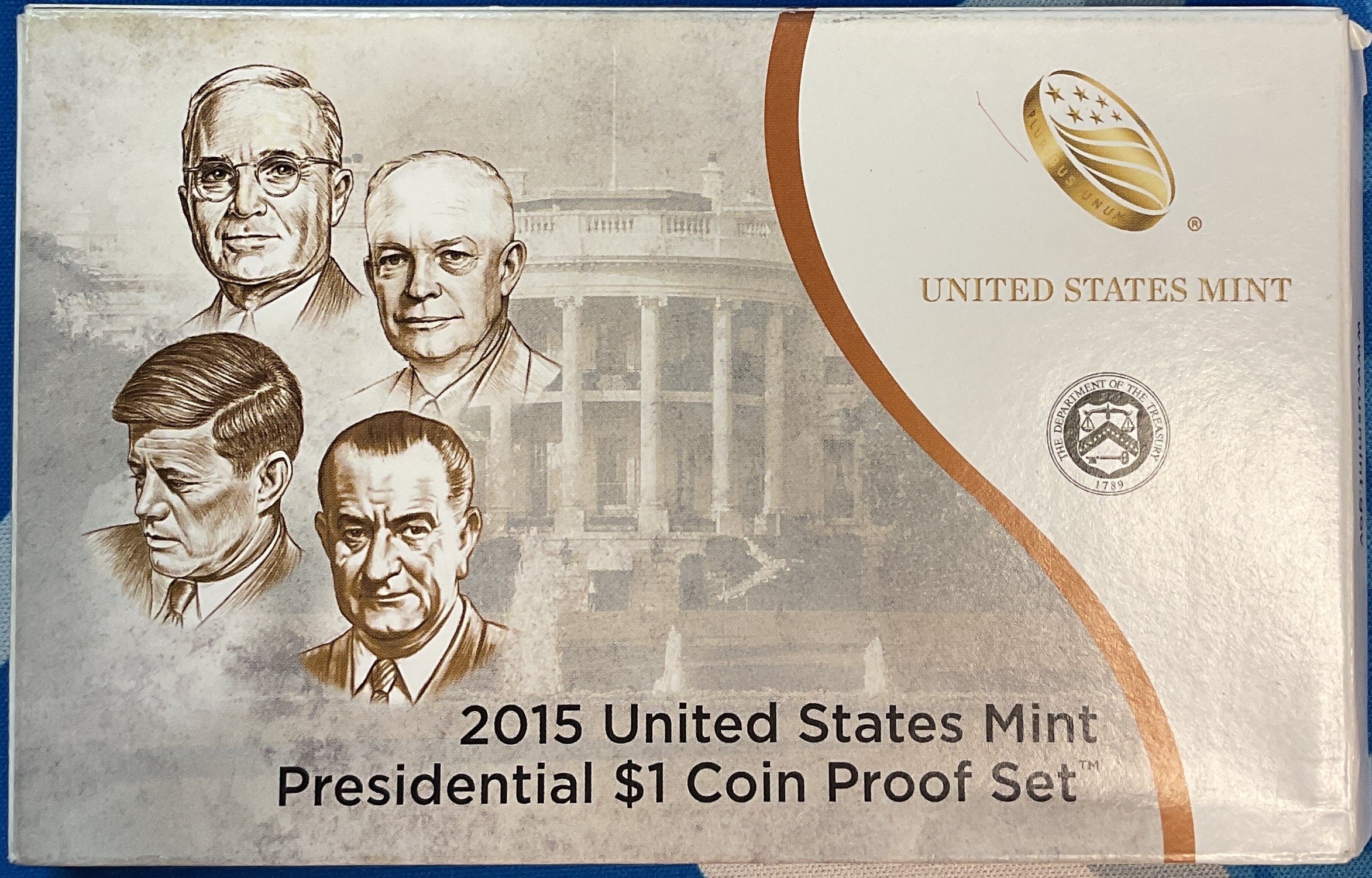 2015 U.S. Mint President $1 Coin Proof Set, in Original Government Packaging.