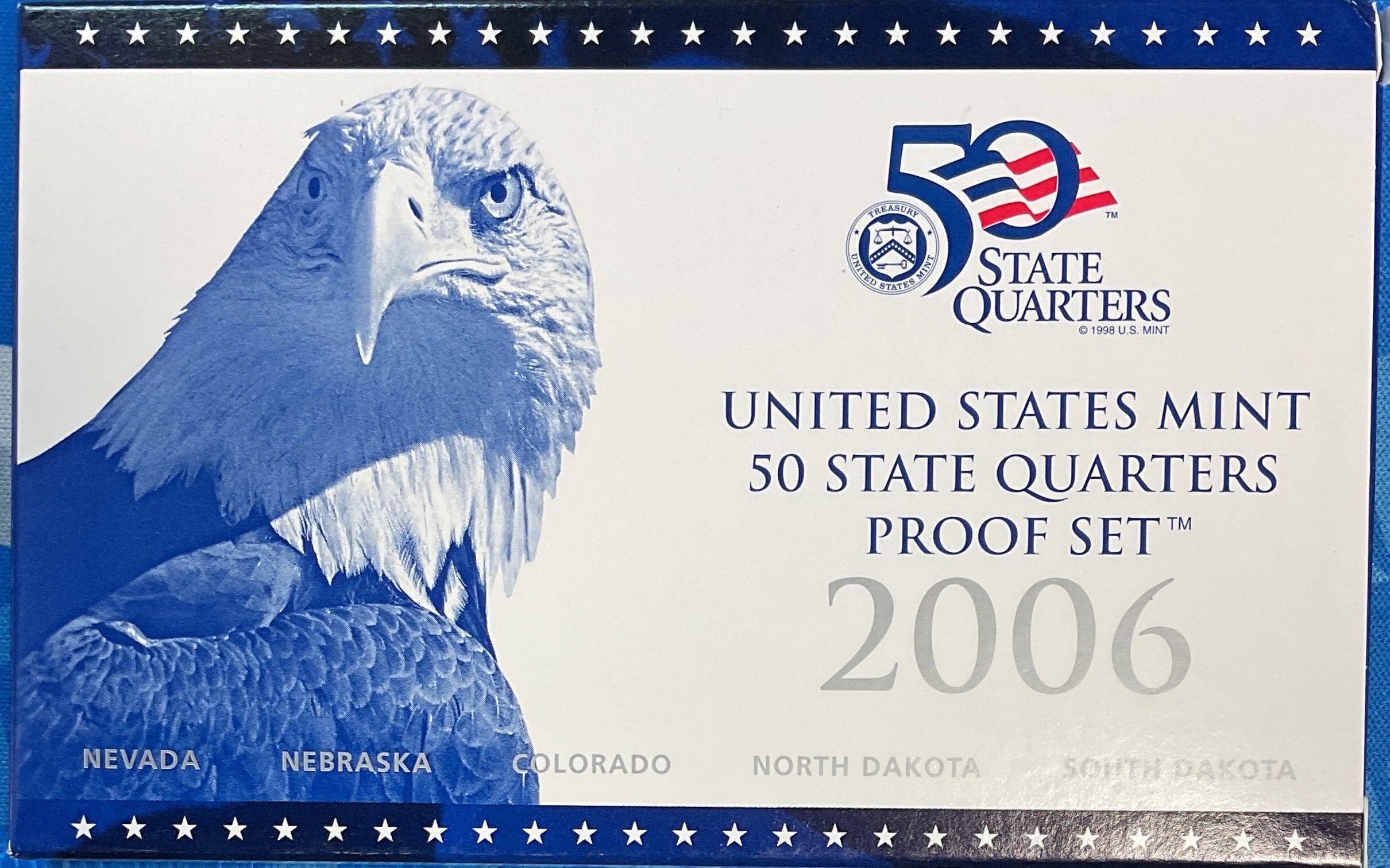 2006 U.S. Mint 50 State Quarters Proof Set, in Original Government Packaging.