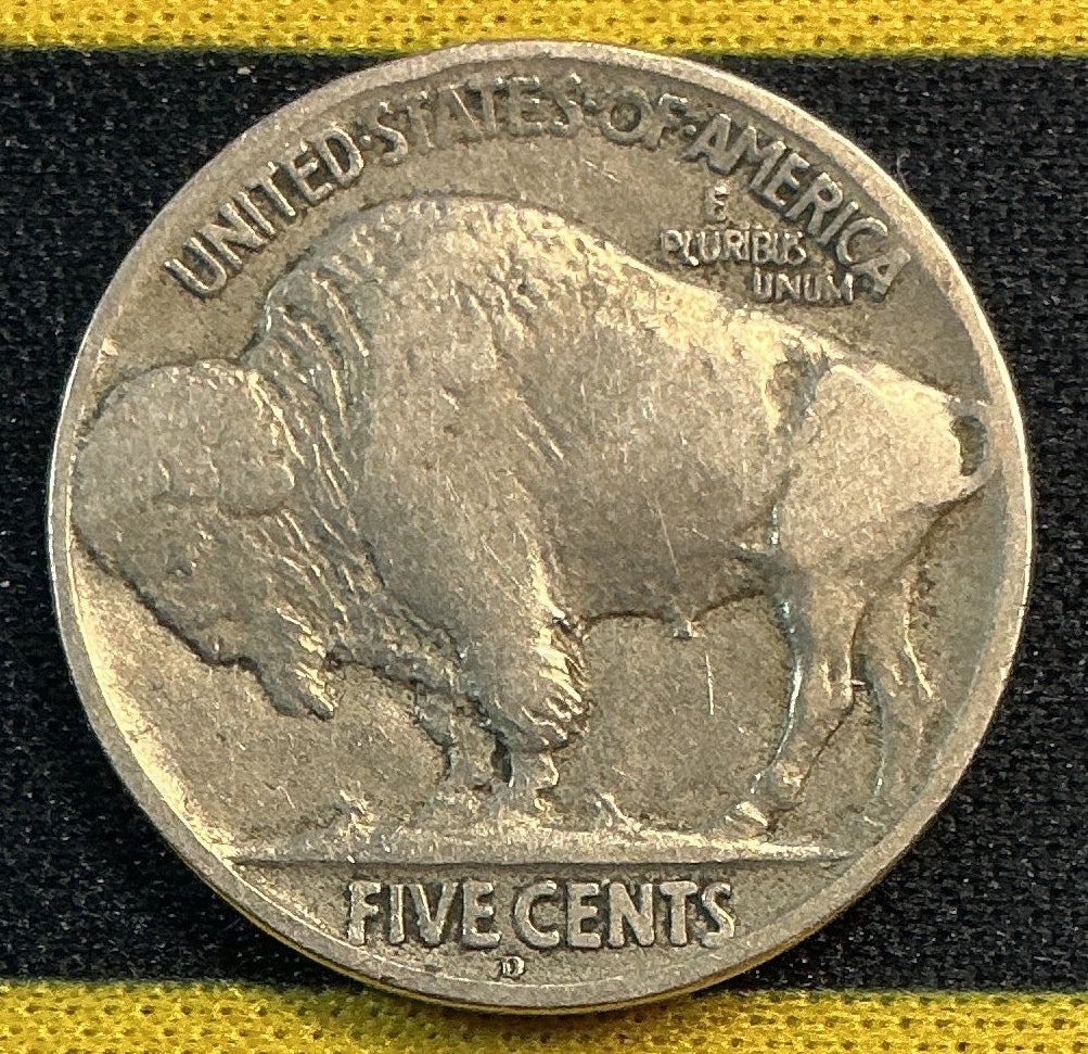 1918-D Buffalo Nickel, Very Good+ Circulated Coin, Store #NL997