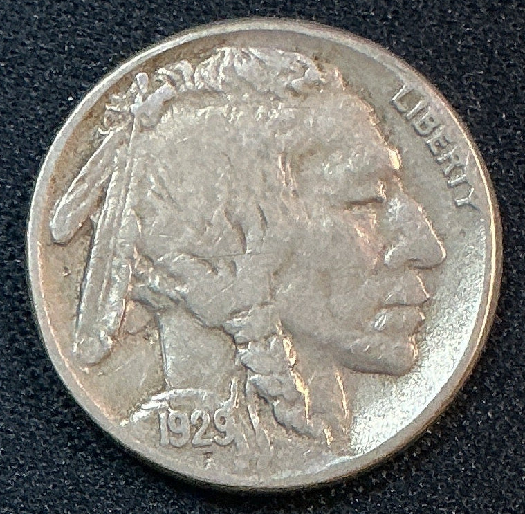 1929-S Buffalo Nickel, Fine+ Circulated Coin, Store #NL1083