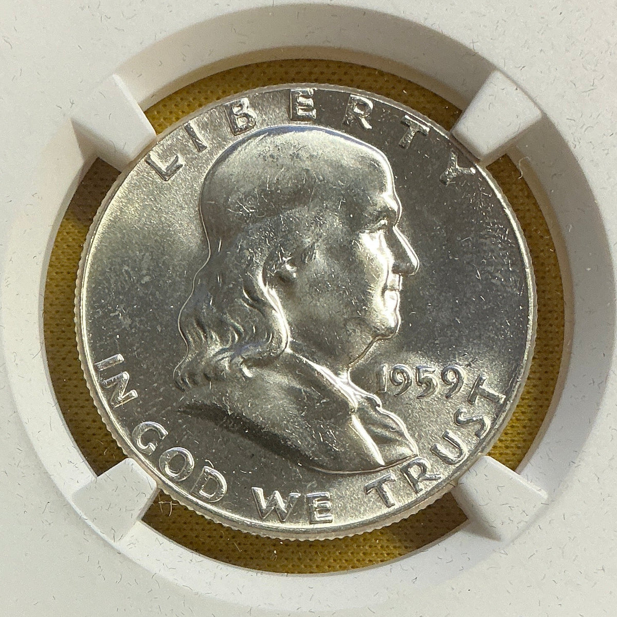 1959 Franklin Half Dollar, NGC MS 65, Store #HR2106