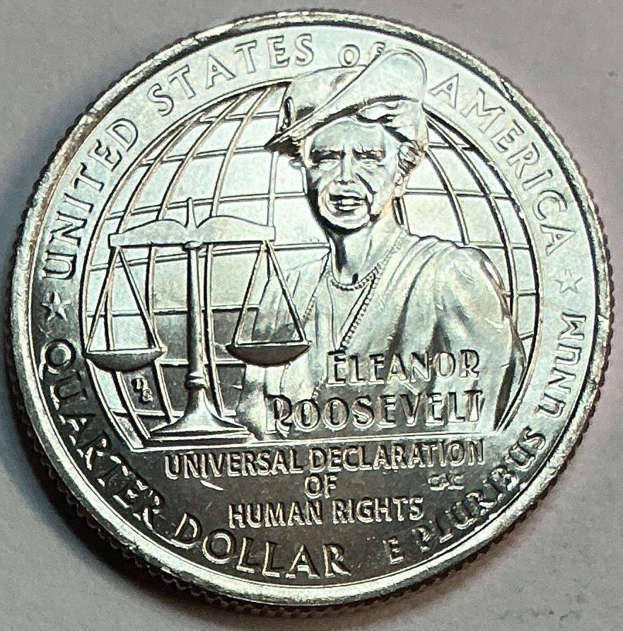 2023-P Eleanor Roosevelt, Washington Quarter, American Women Collection 2022-2025