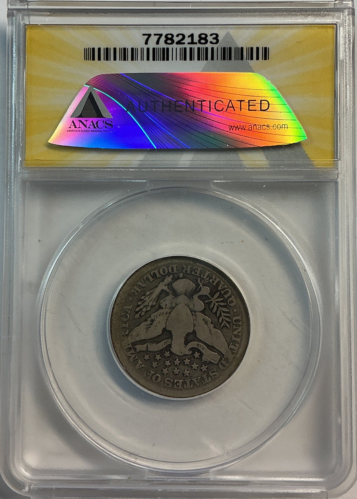 1908-S Barber Quarter, ANACS Good 6. Store #QR1488
