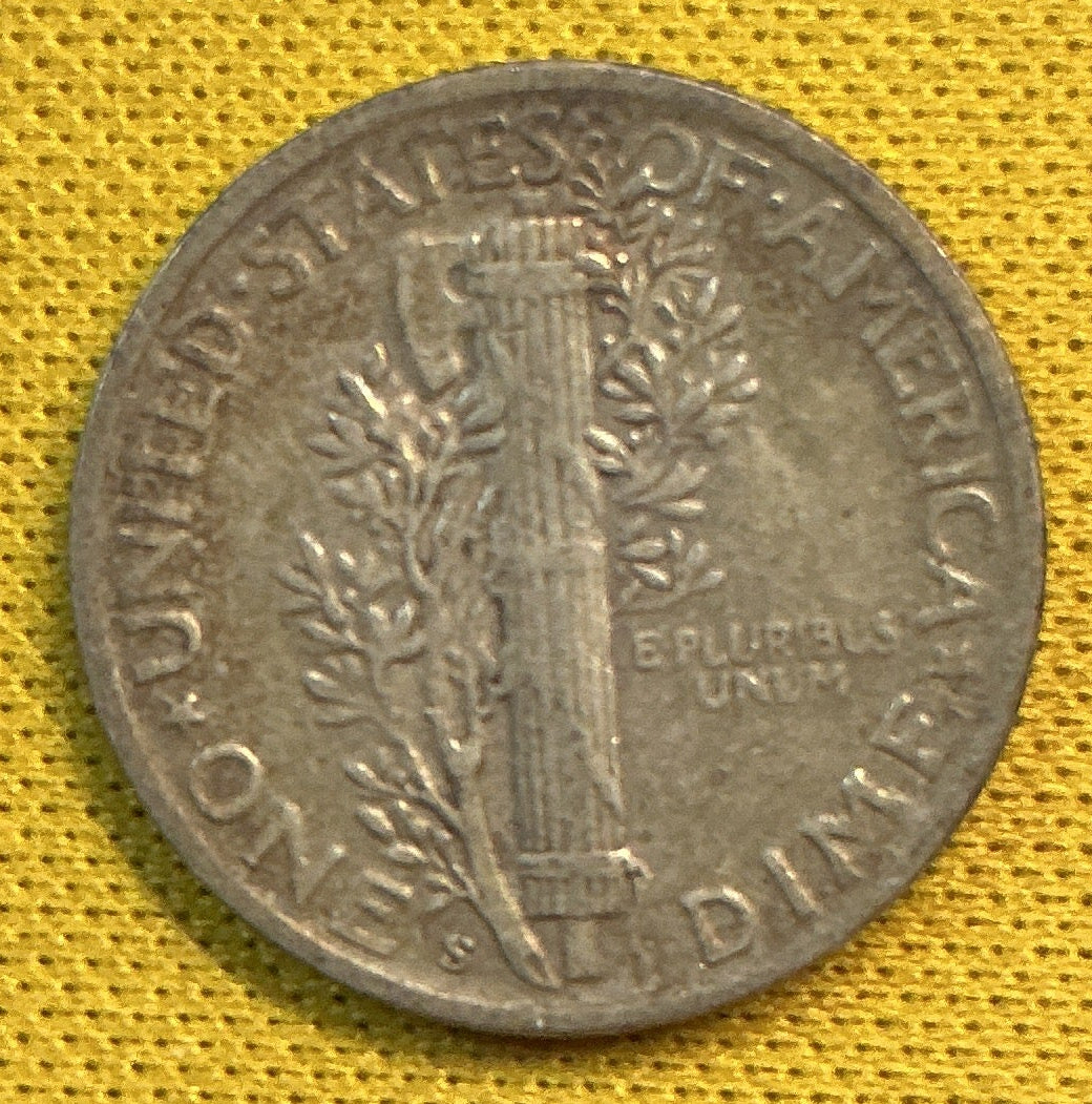1945-S Mercury Dime, Fine Circulated Coin, Store #DE0704