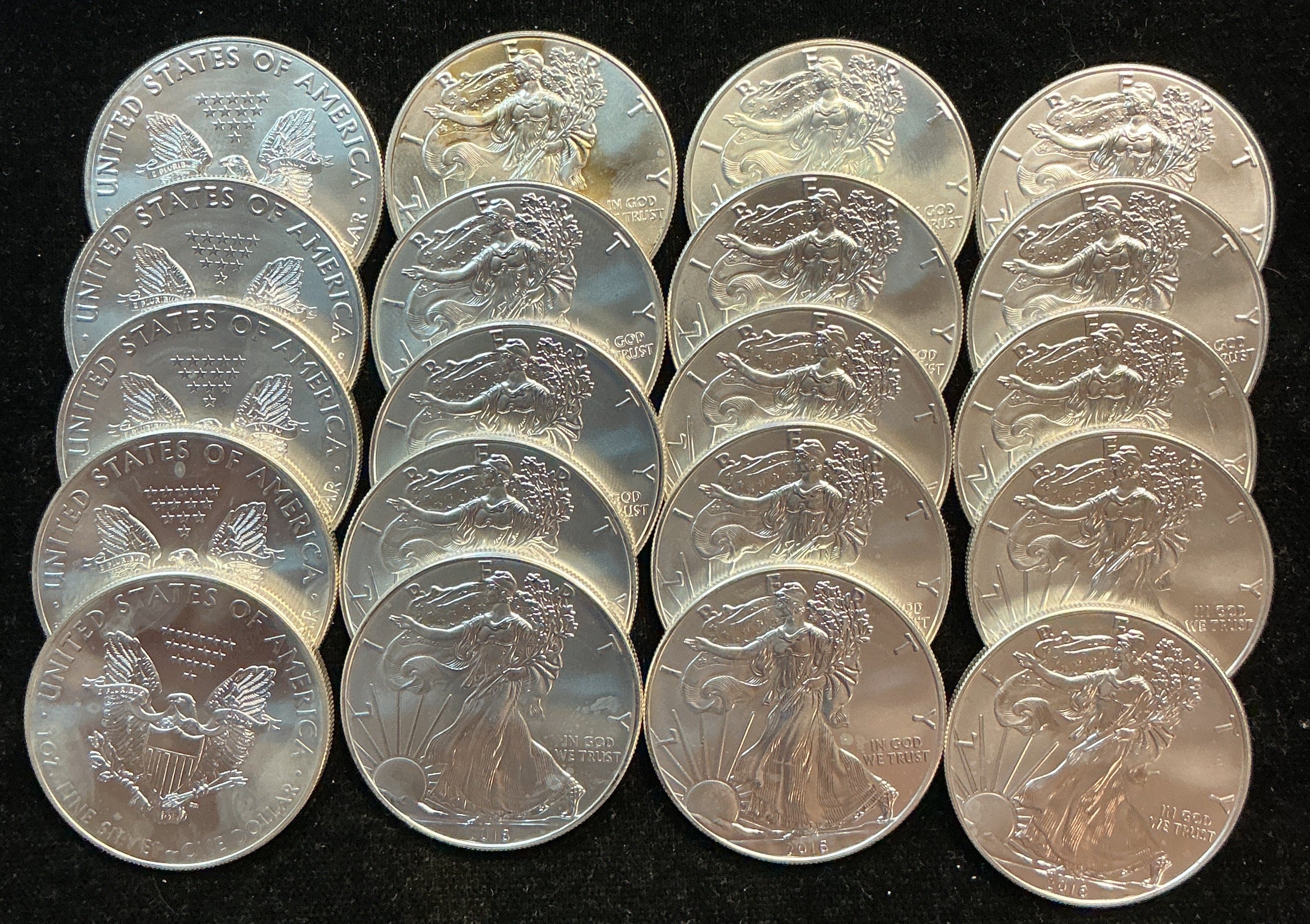 2016 American Silver Eagle Rolls. Store #SR024