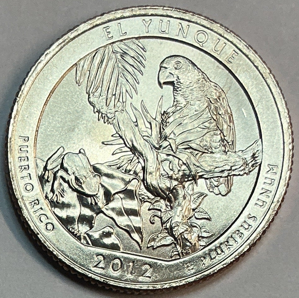 2012-P Brillant Uncirculated, El Yunque National Park, Puerto Rico, Washington Quarter