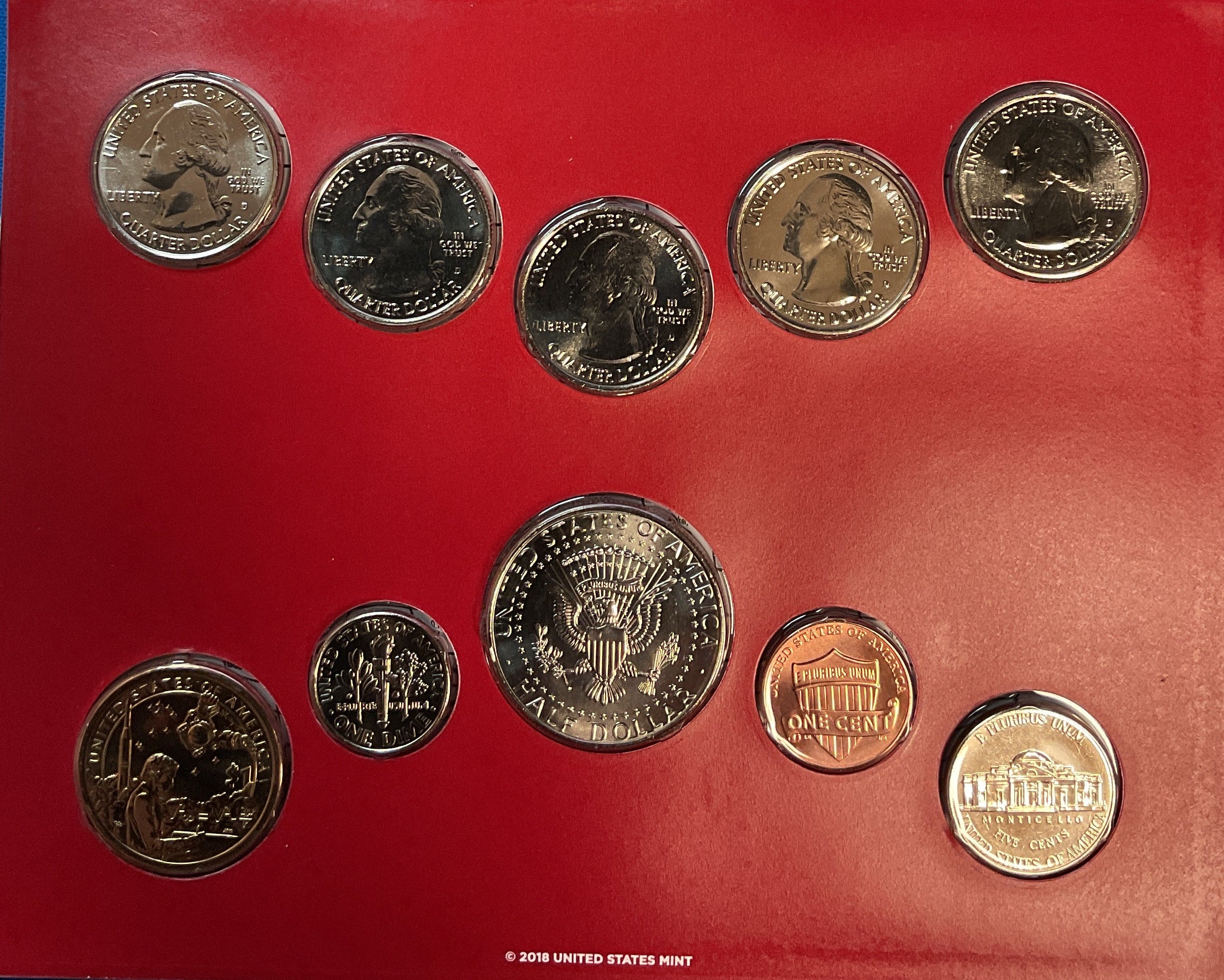 2019 United States Uncirculated 20-Coin Mint Set