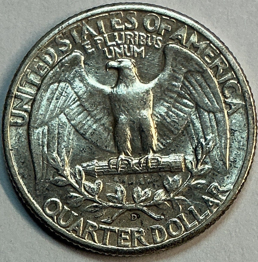 1941-D Washington Quarter, Mint State Uncirculated Coin. Sale #QR1800