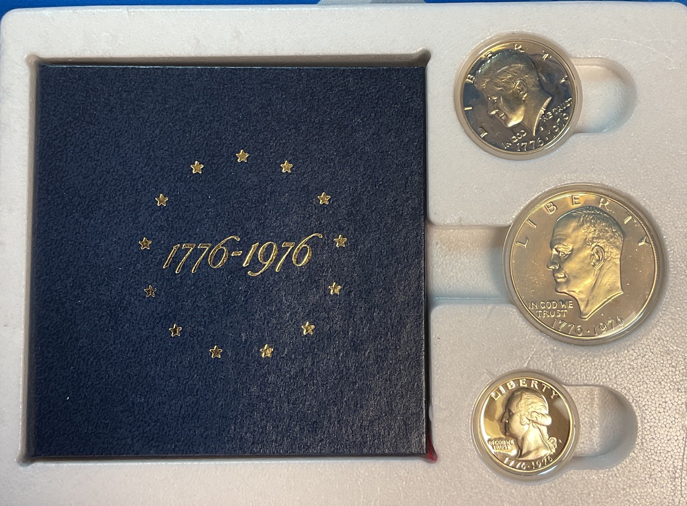 1976 U.S. Bicentennial Silver Uncirculated Set. 1776-1976. Store #PT048