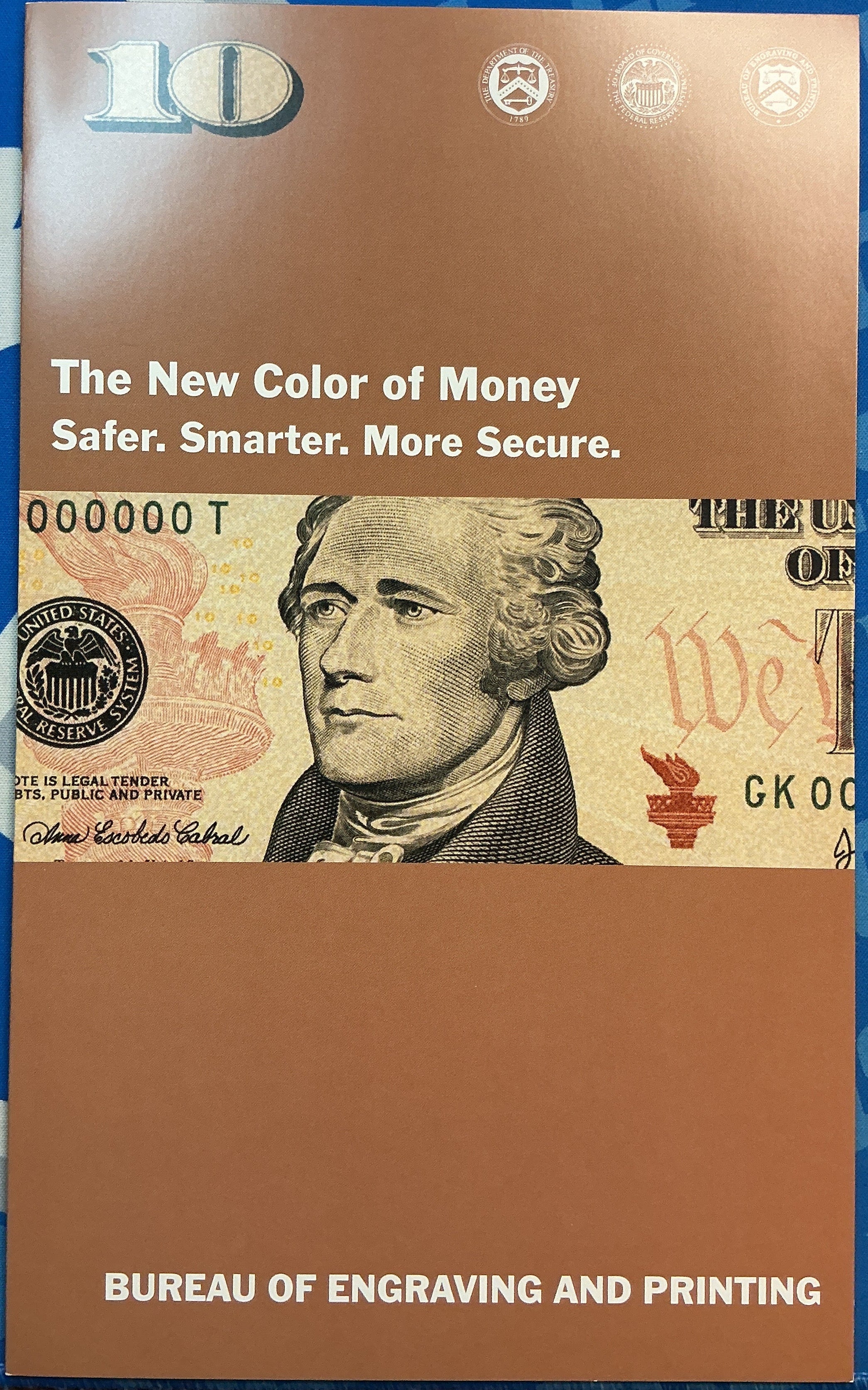 2004 Series $10 Notes, Sheet of 4 Bills, F.R.N., BEP, Low Serial Star Note, Store #FRN037