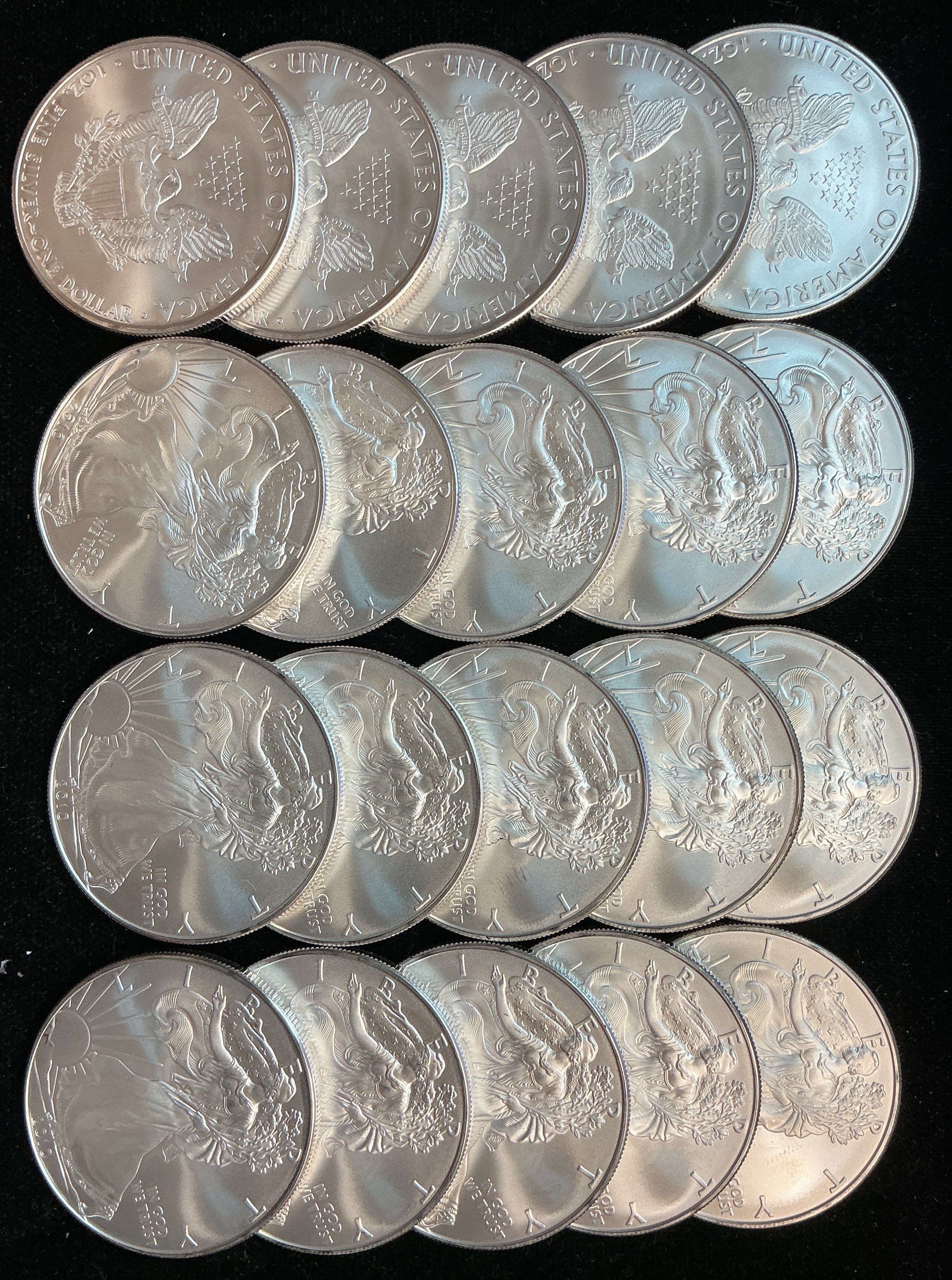 2010 American Silver Eagle Rolls. Store #SR029