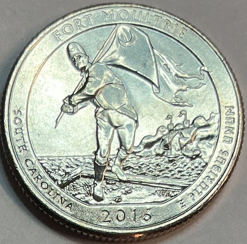 2016-P Uncirculated, Fort Moultrie (Fort Sumter National Monument), South Carolina, Washington Quarter