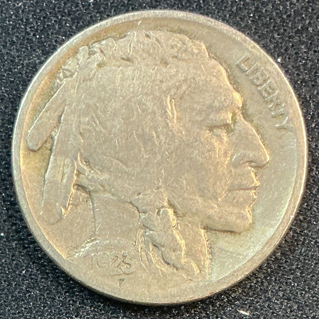 1923 Buffalo Nickel, Very Good+ Circulated Coin, Store #NL1031