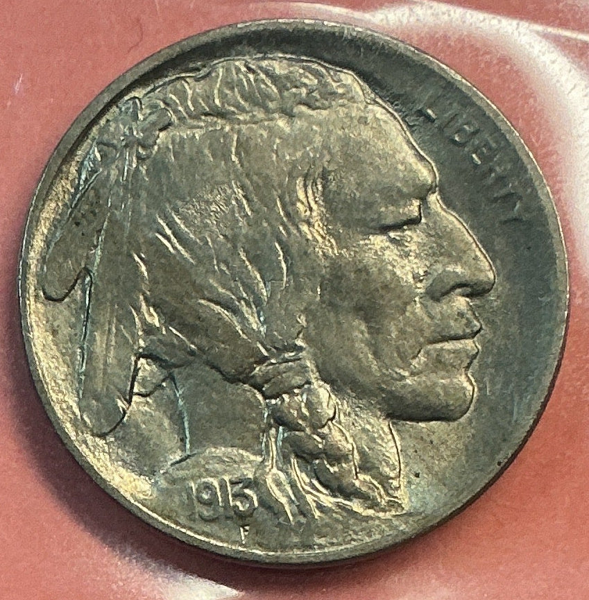 1913 Buffalo Nickel, Extra Fine Circulated Coin, Store #NL653