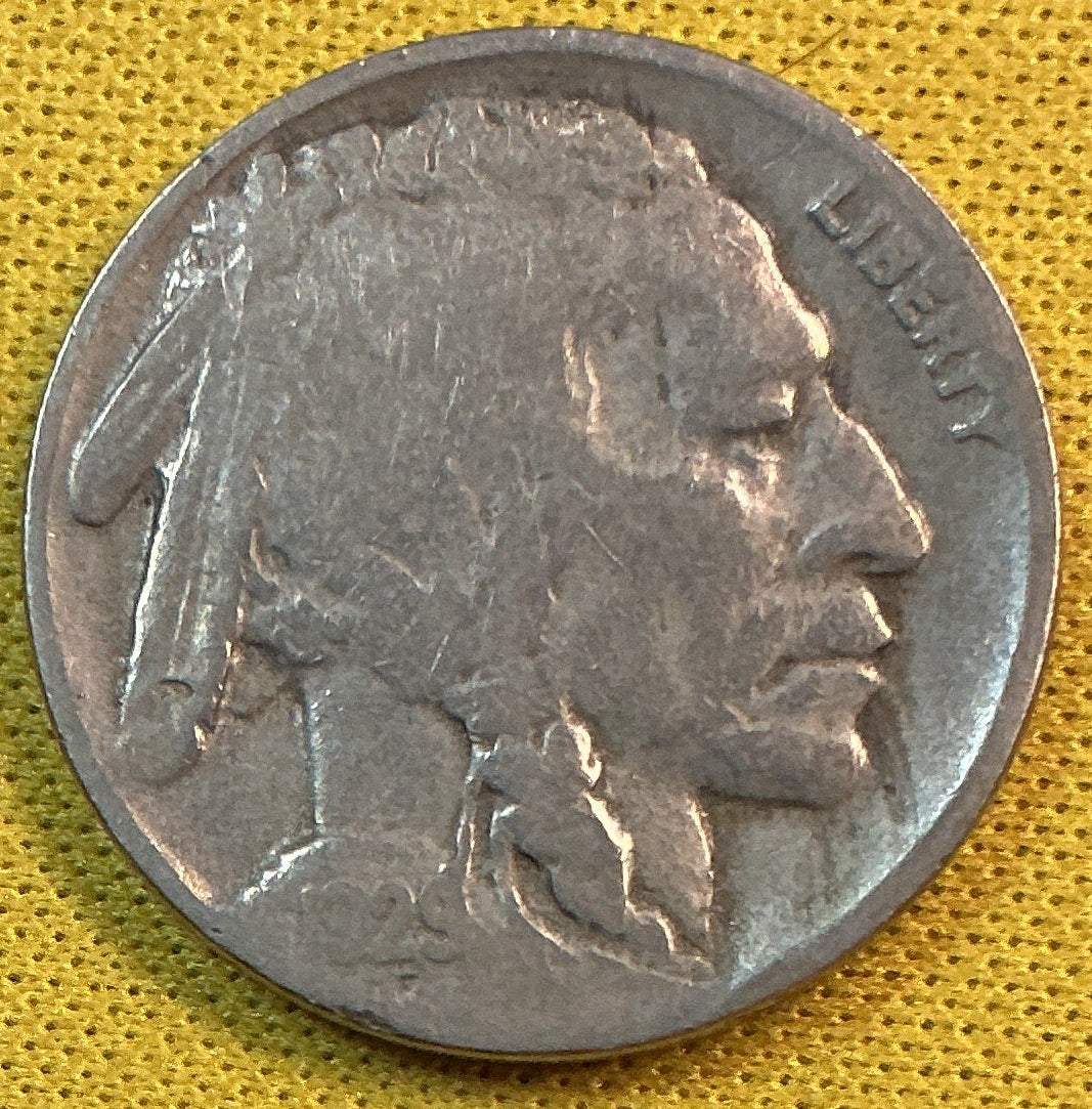 1929-D Buffalo Nickel, Very Good Circulated Coin, Store #NL1078