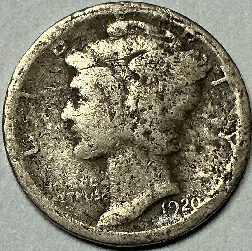 1920-S Mercury Dime, Good Circulated Coin, Store #DE0962