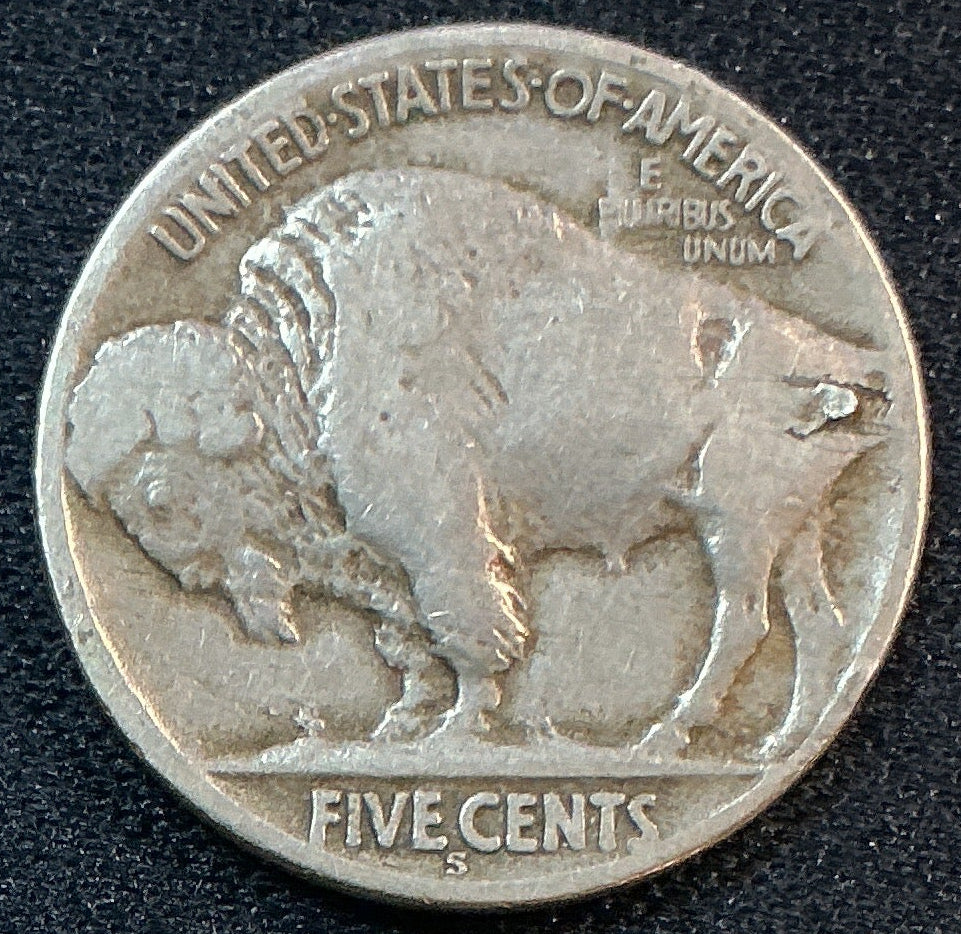 1923-S Buffalo Nickel, Very Good+ Circulated Coin, Store #NL1038