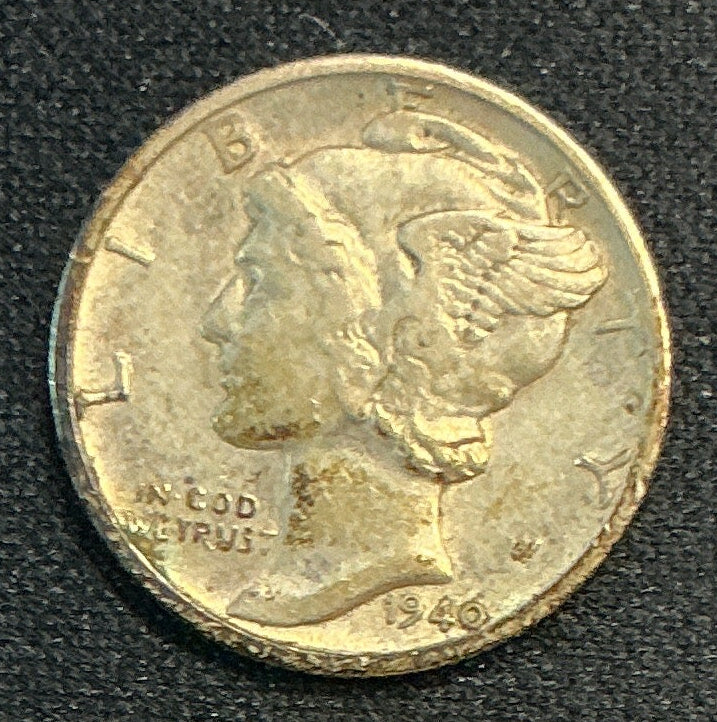 1940-D Mercury Dime, About Uncirculated Coin, Store #DE0674