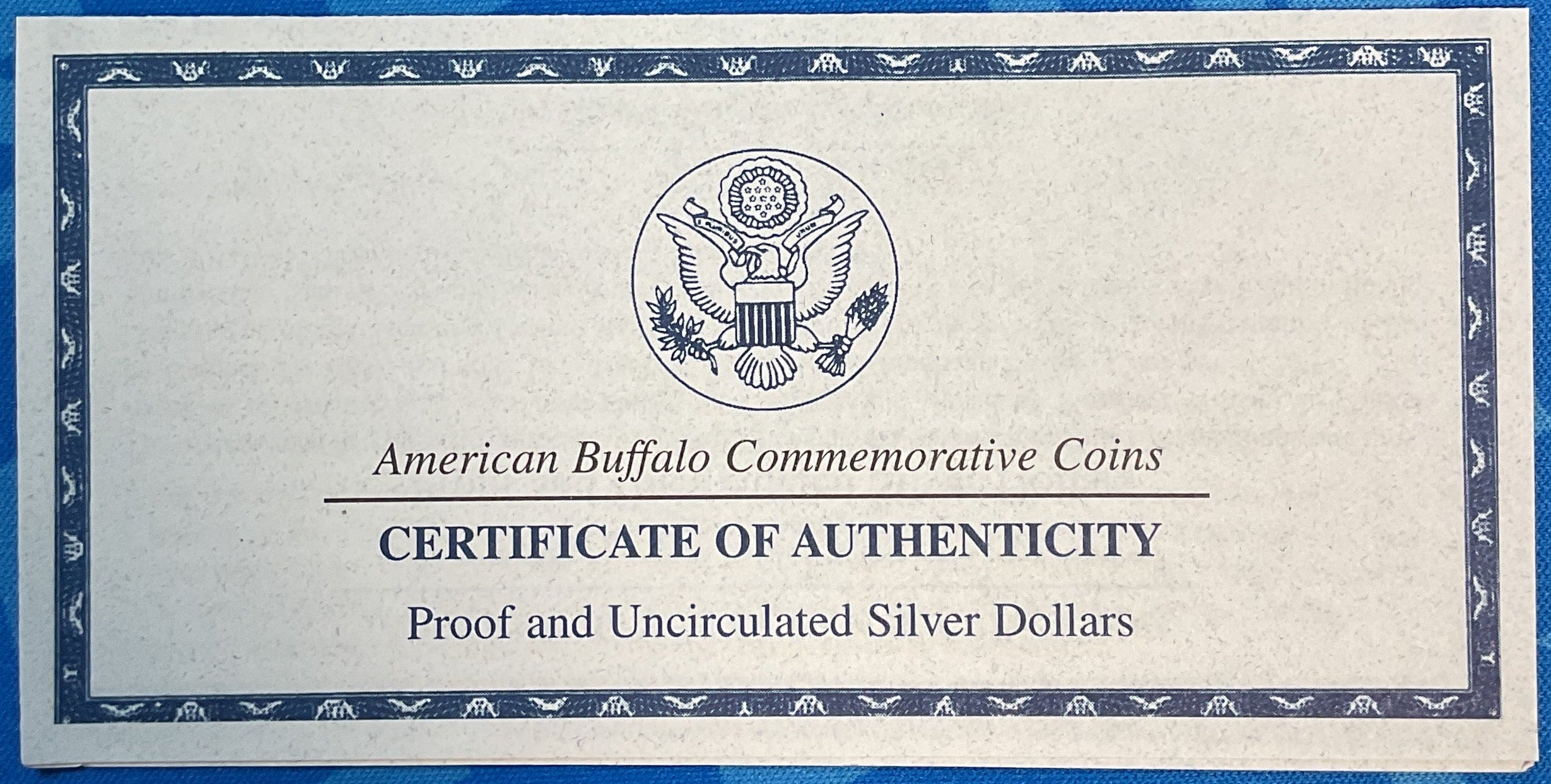 2001 American Buffalo Commemorative Coins, U.S. Mint Store #GMC222