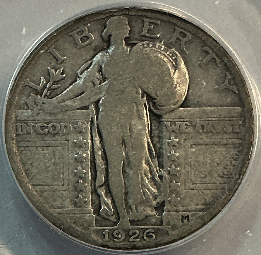 1926 Standing Liberty Quarter, ANACS VG-8, Store #QR1623