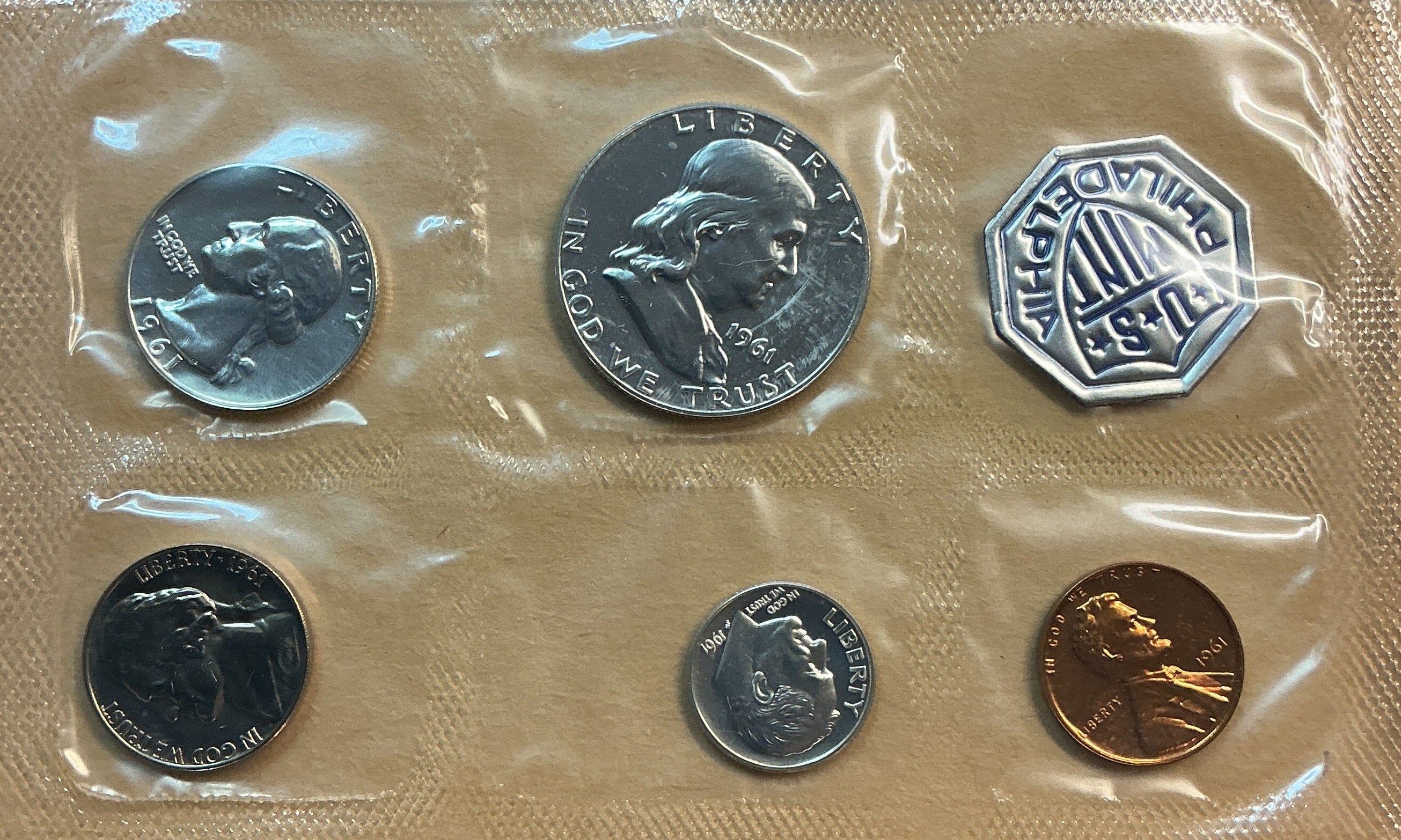 1961 United States Uncirculated 5-Coin Mint Set