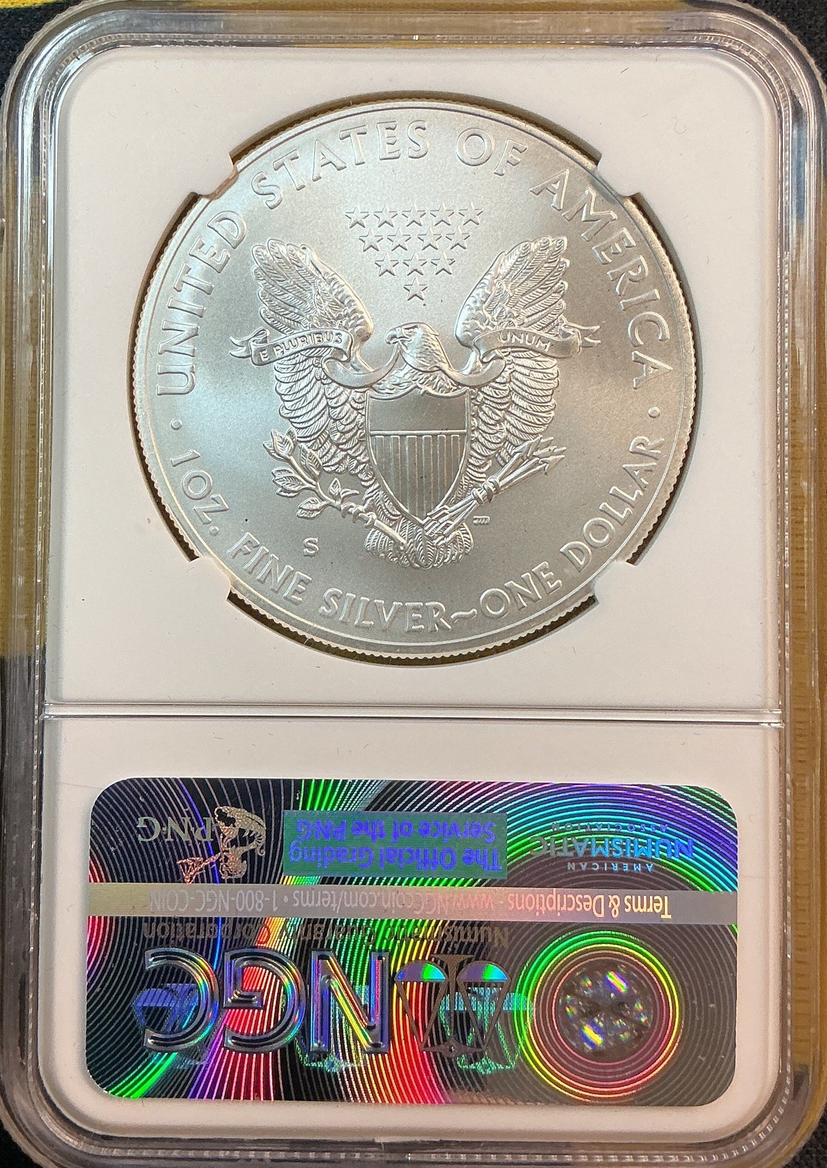 2011-S American Silver Eagle $1, 25th Anniversary, NGC MS-69, Store Sale #AE0551