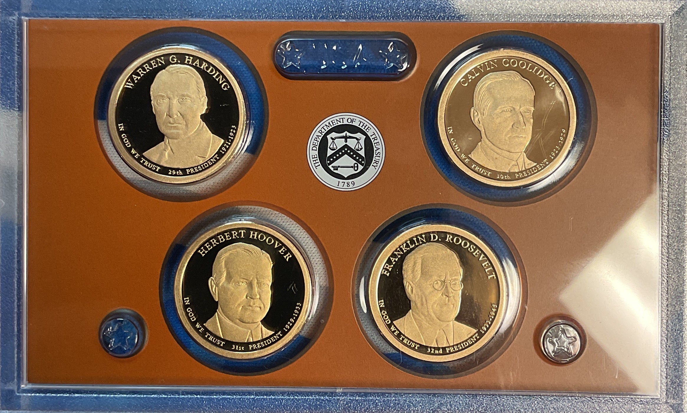 2014 U.S. Mint President $1 Coin Proof Set, in Original Government Packaging.
