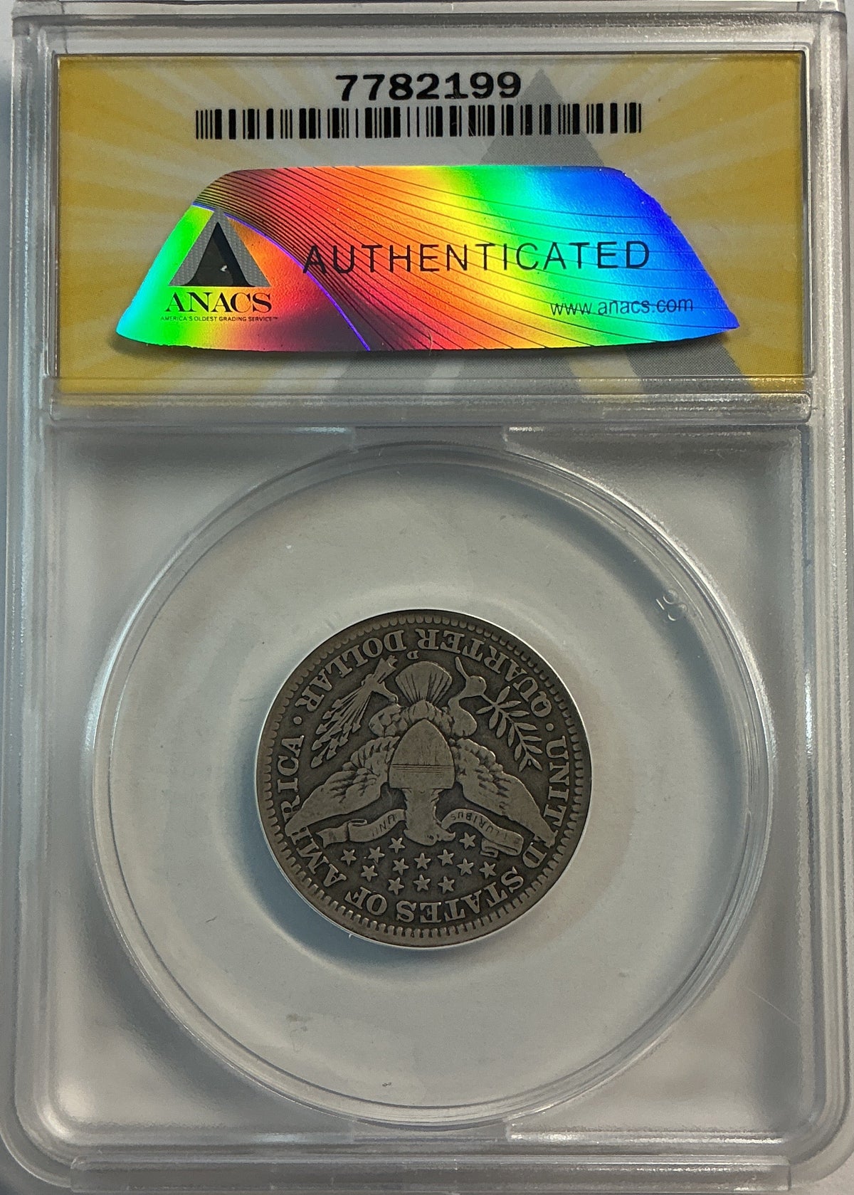 1914-D Barber Quarter, ANACS Very Good 10. Store #QR1536